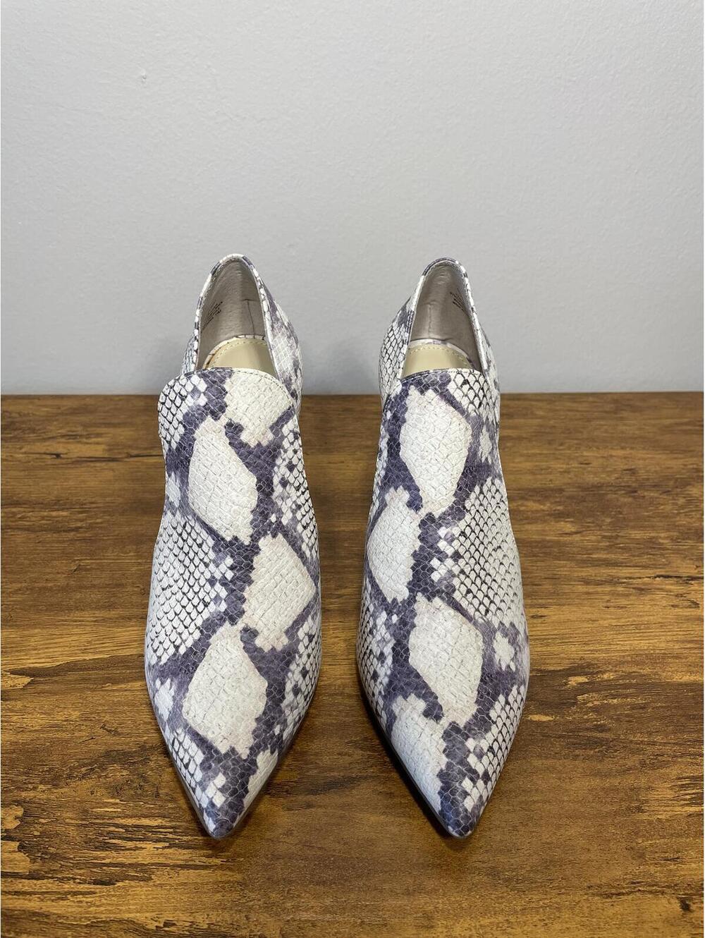 DOLLY Natural Snakeskin Pointed Toe Stiletto Pump 6.5 norm - Picture 4 of 7